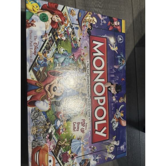 Monopoly Disney Theme Park Edition III Pop-Up Castle Board Game